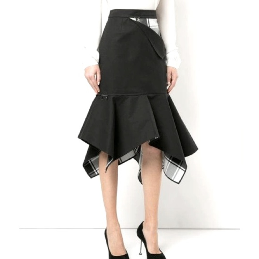 MONSE zipper trumpet skirt NWOT